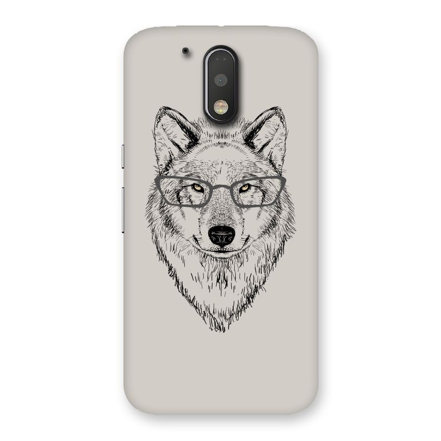 Nerdy Wolf Back Case for Motorola Moto G4