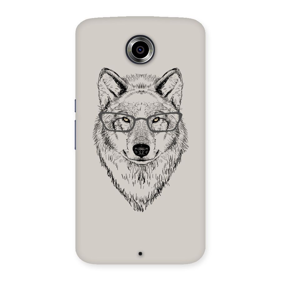 Nerdy Wolf Back Case for Nexsus 6
