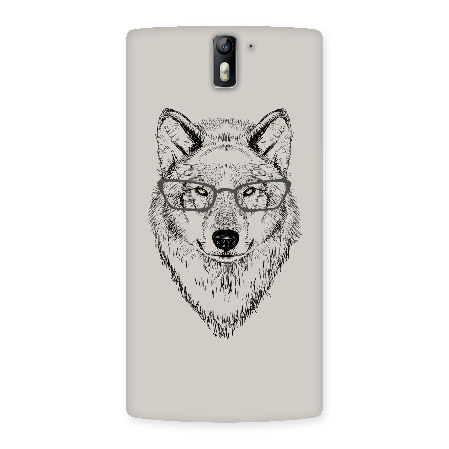 Nerdy Wolf Back Case for One Plus One