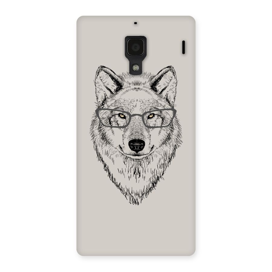 Nerdy Wolf Back Case for Redmi 1S