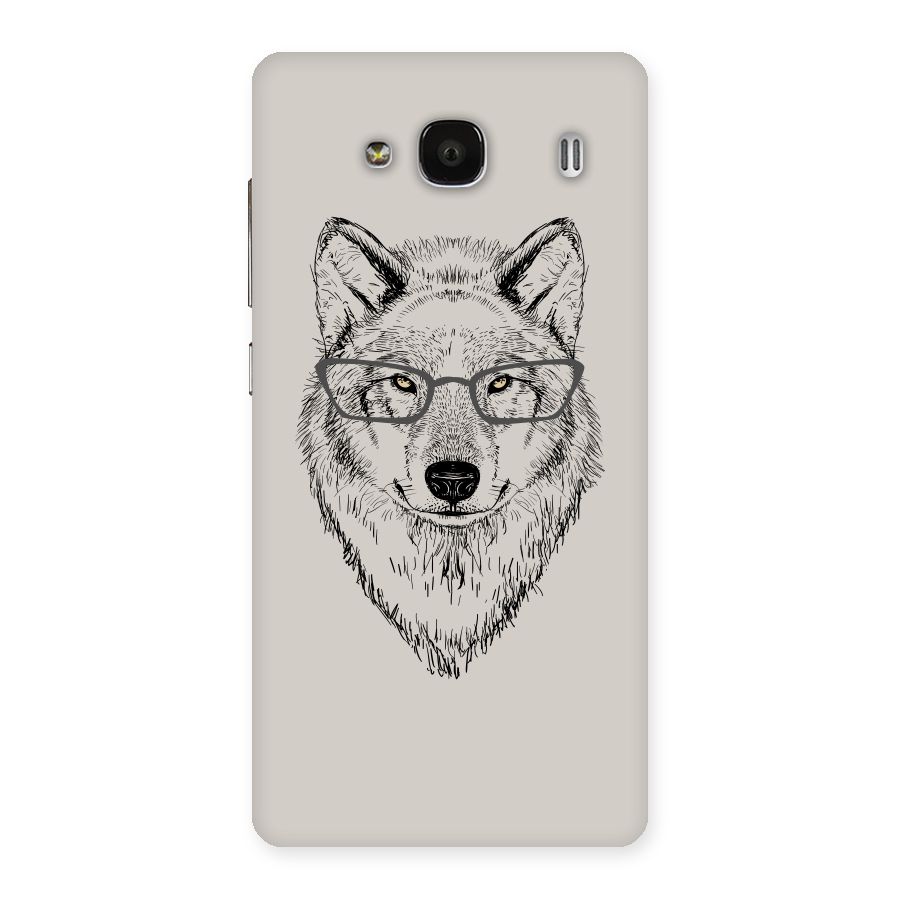 Nerdy Wolf Back Case for Redmi 2s