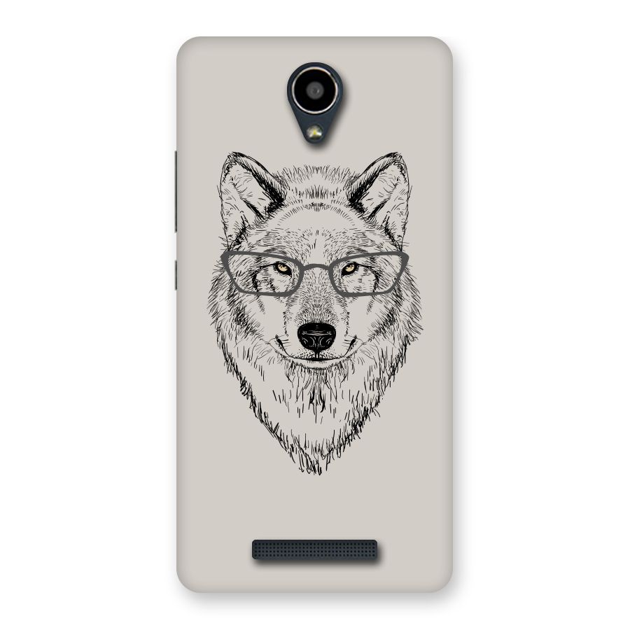 Nerdy Wolf Back Case for Redmi Note 2