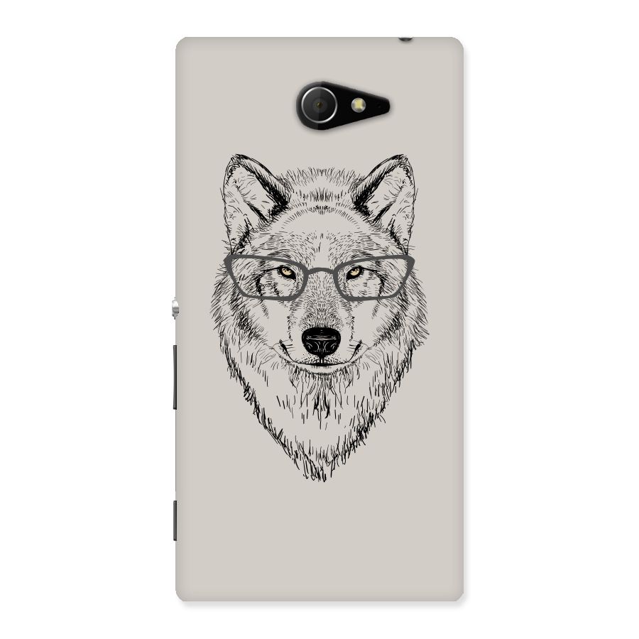 Nerdy Wolf Back Case for Sony Xperia M2
