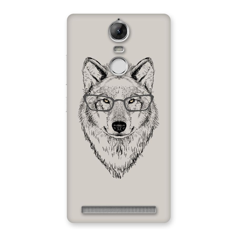 Nerdy Wolf Back Case for Vibe K5 Note