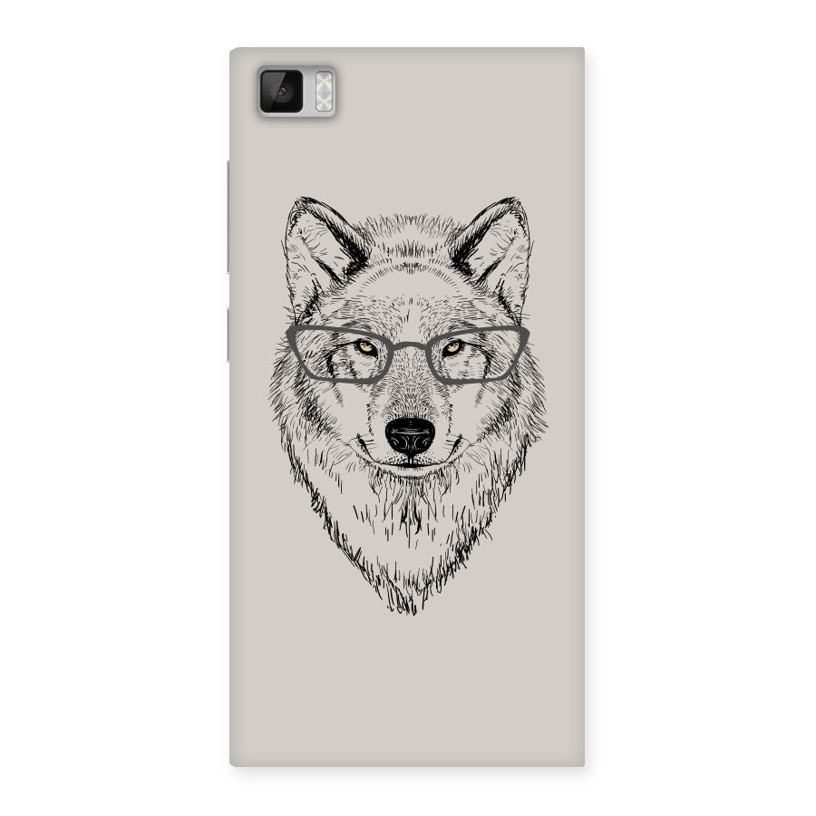 Nerdy Wolf Back Case for Xiaomi Mi3