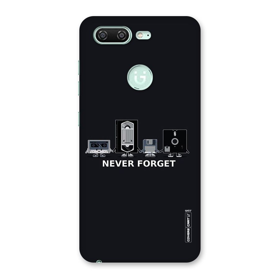 Never Forget Back Case for Gionee S10