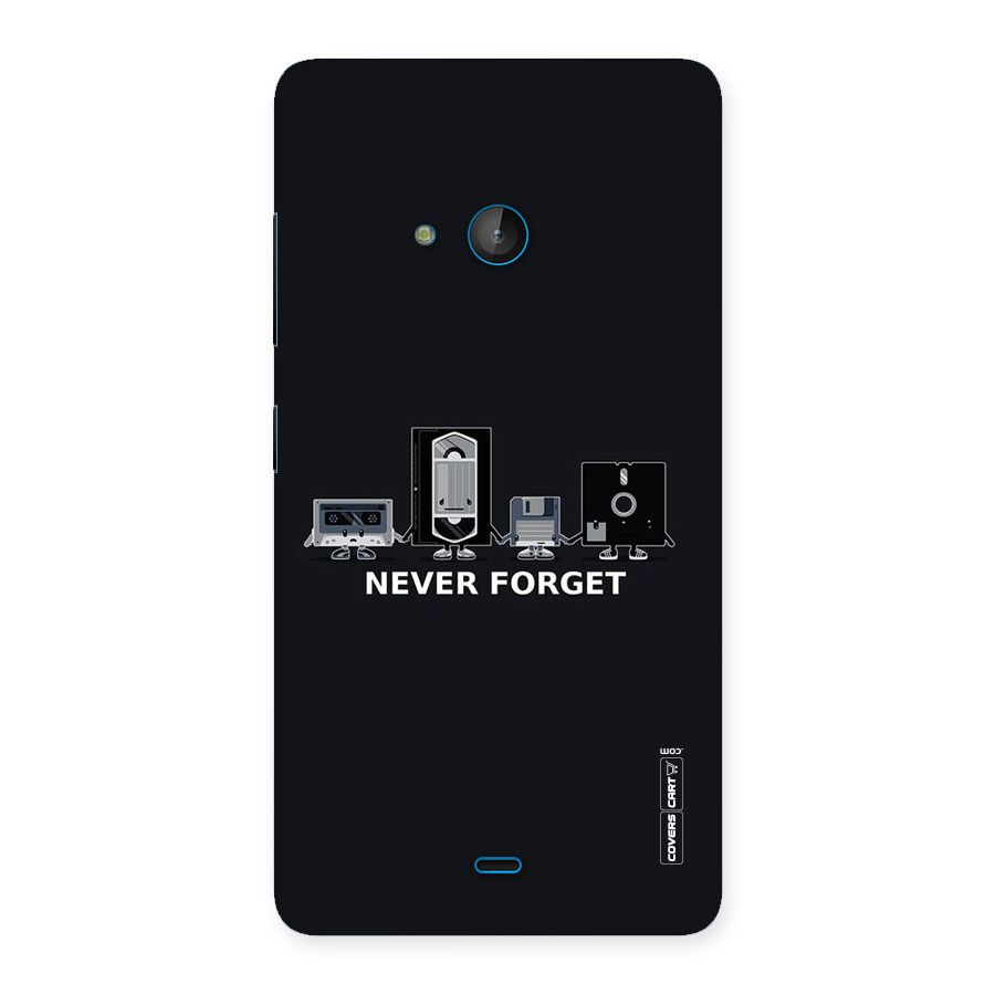 Never Forget Back Case for Lumia 540