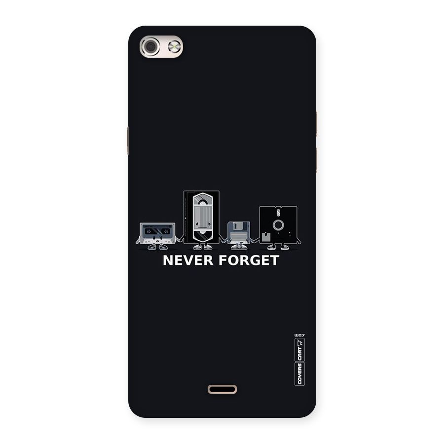Never Forget Back Case for Micromax Canvas Silver 5