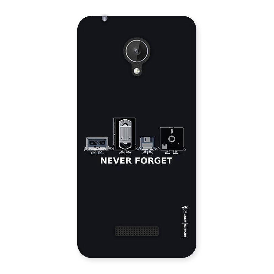 Never Forget Back Case for Micromax Canvas Spark Q380