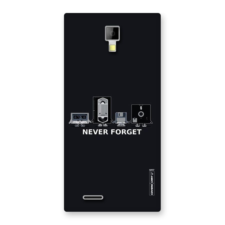 Never Forget Back Case for Micromax Canvas Xpress A99