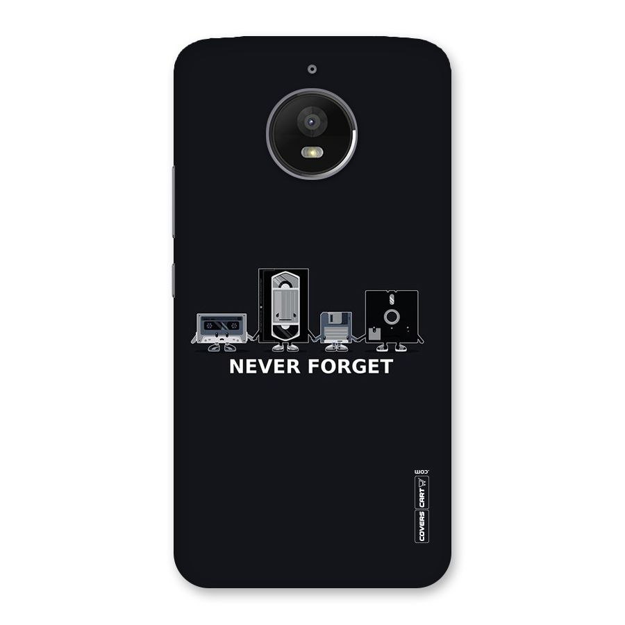 Never Forget Back Case for Moto E4 Plus