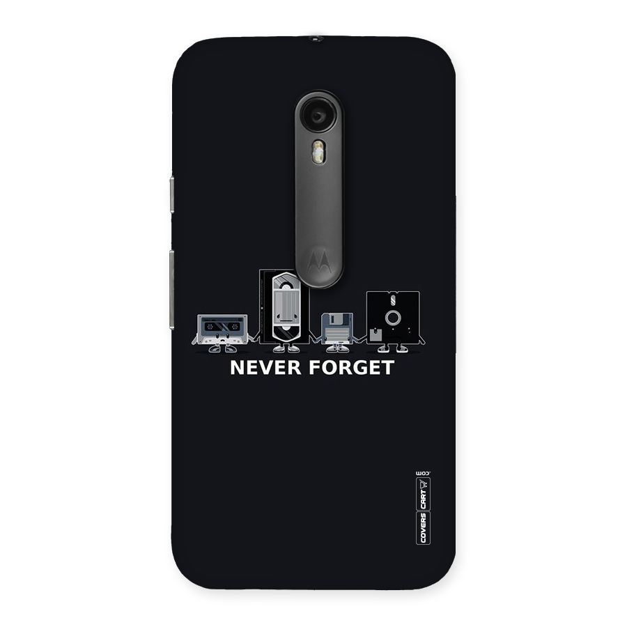 Never Forget Back Case for Moto G3