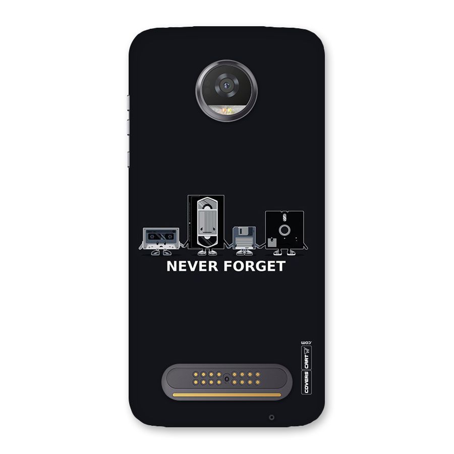 Never Forget Back Case for Moto Z2 Play