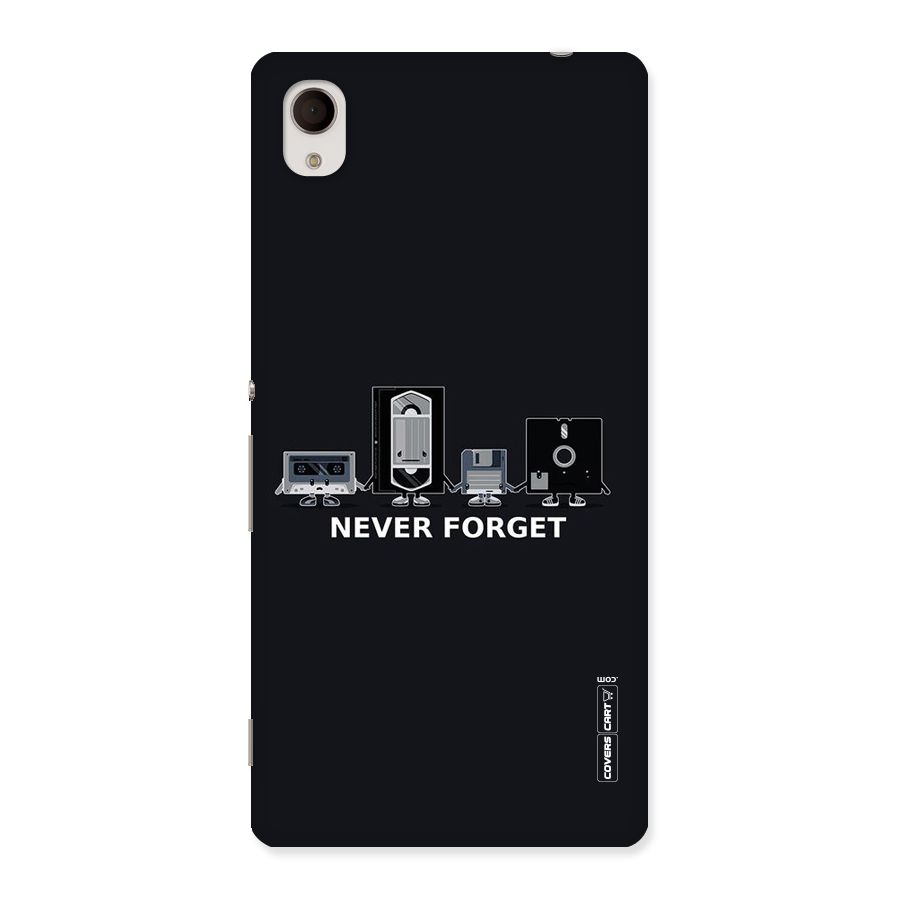Never Forget Back Case for Xperia M4 Aqua