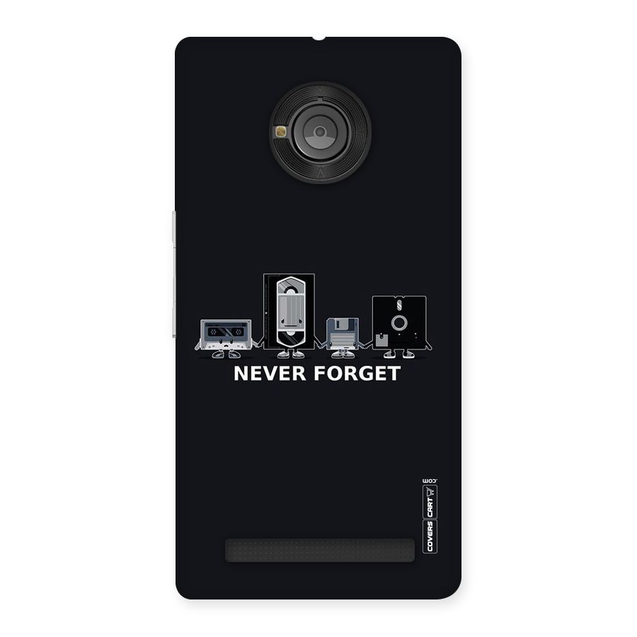 Never Forget Back Case for Yu Yunique