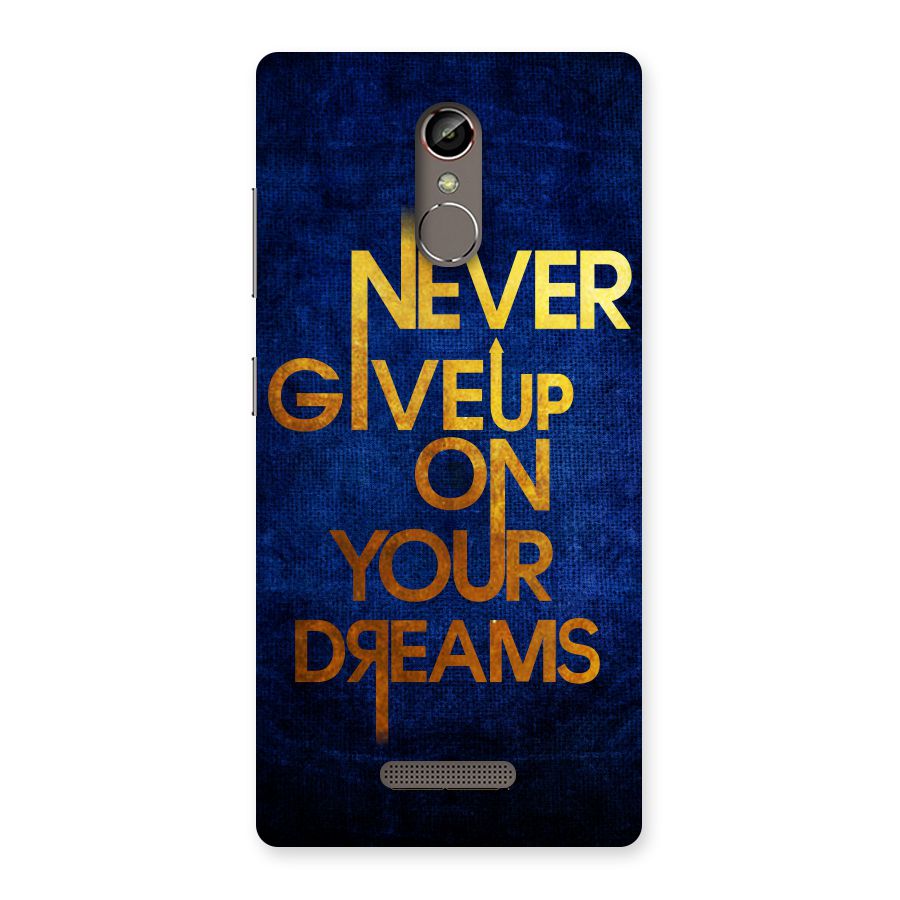 Never Give Up Back Case for Gionee S6s
