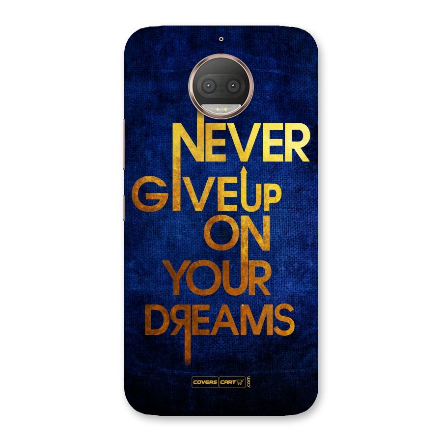 Never Give Up Back Case for Moto G5s Plus