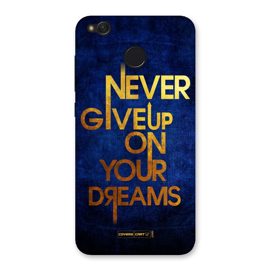 Never Give Up Back Case for Redmi 4