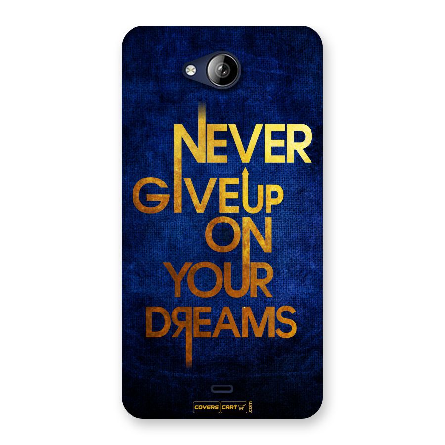Never Give Up Back Case for Canvas Play Q355