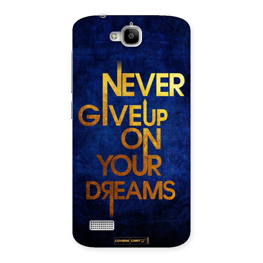 Never Give Up Back Case for Honor Holly