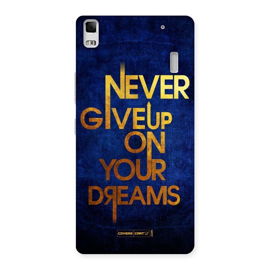 Never Give Up Back Case for Lenovo K3 Note