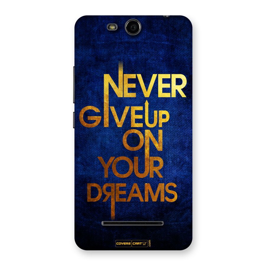 Never Give Up Back Case for Micromax Canvas Juice 3 Q392
