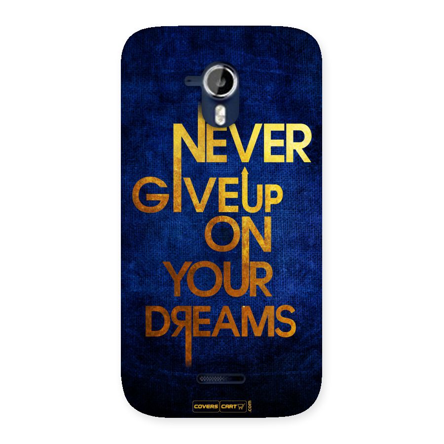 Never Give Up Back Case for Micromax Canvas Magnus A117