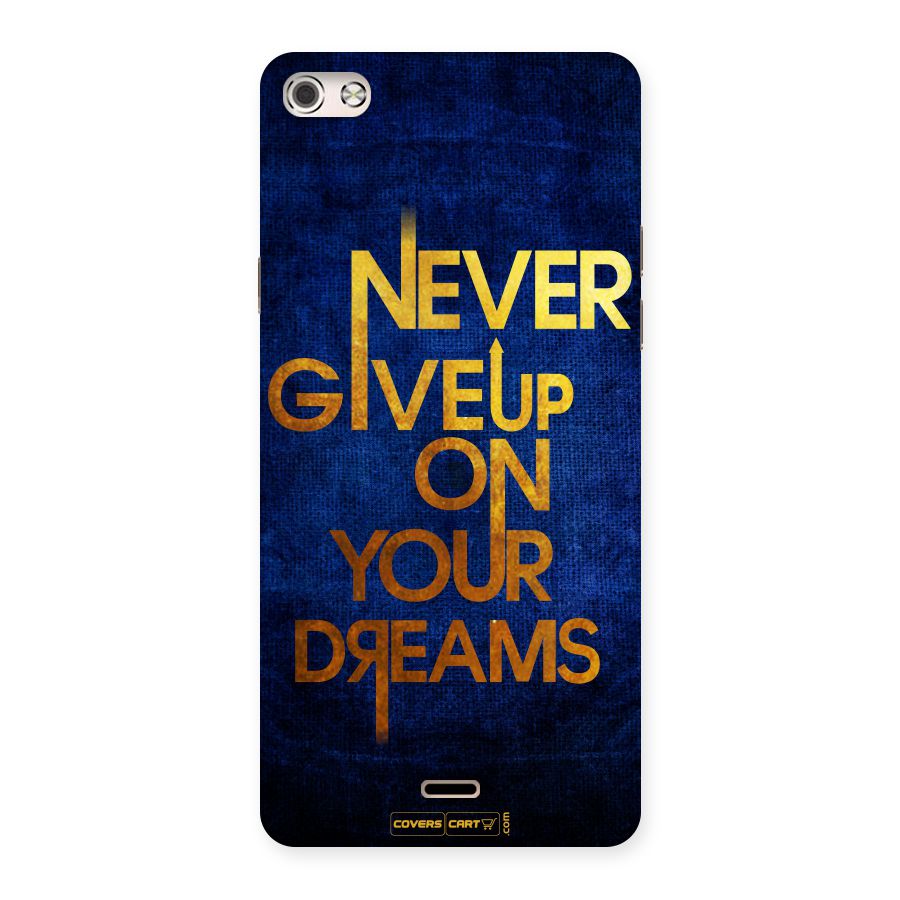 Never Give Up Back Case for Micromax Canvas Silver 5