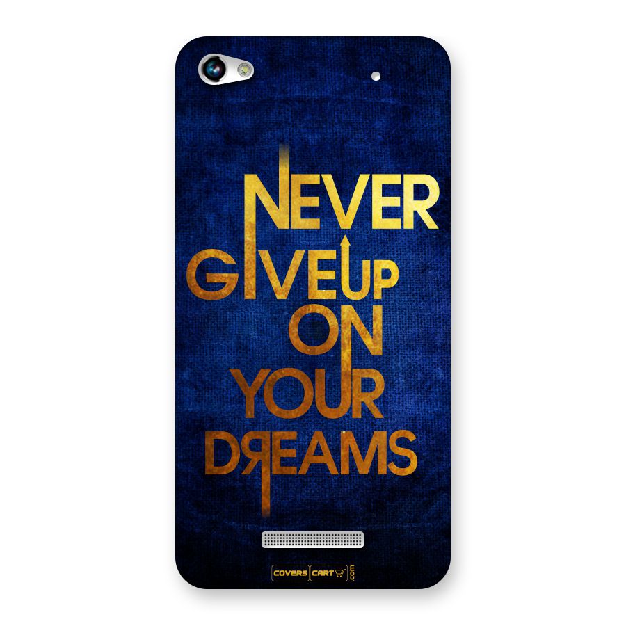 Never Give Up Back Case for Micromax Hue 2