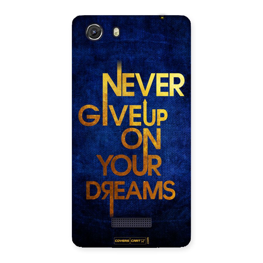 Never Give Up Back Case for Micromax Unite 3