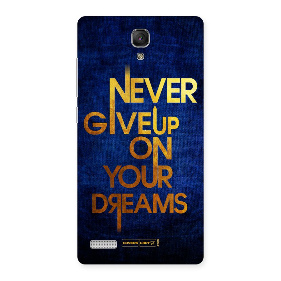 Never Give Up Back Case for Redmi Note