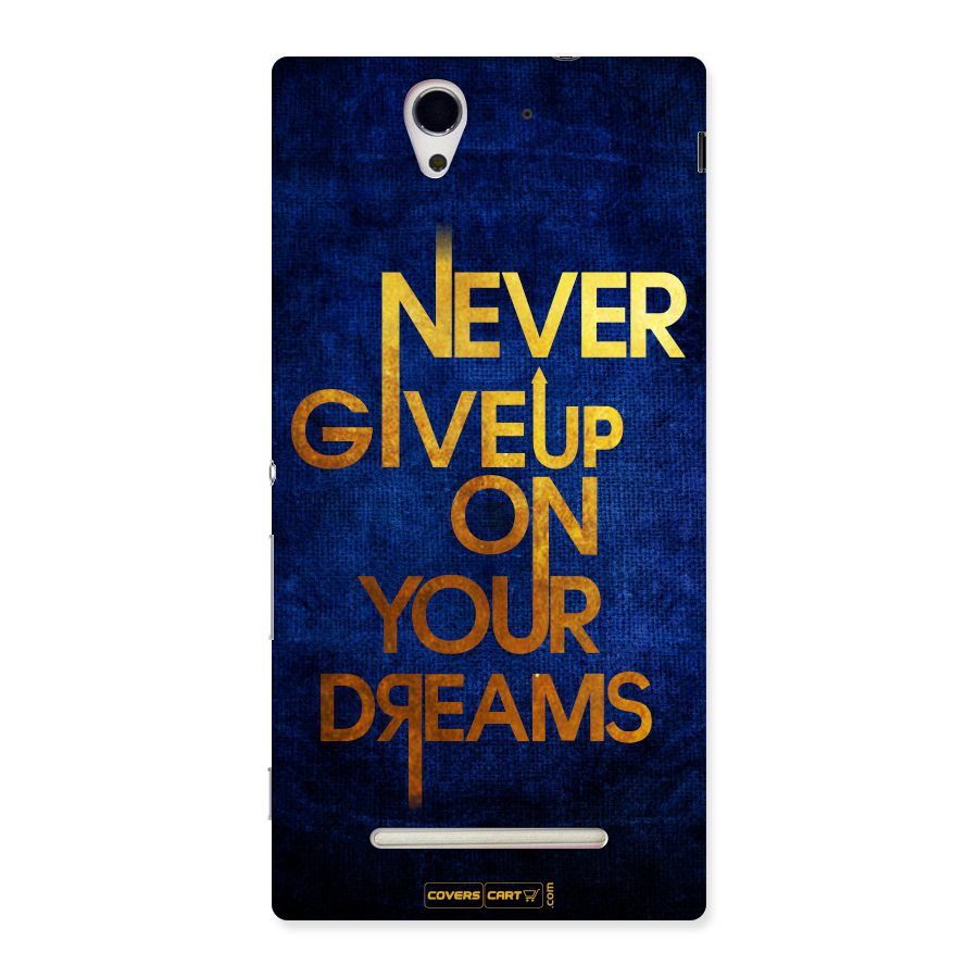 Never Give Up Back Case for Sony Xperia C3