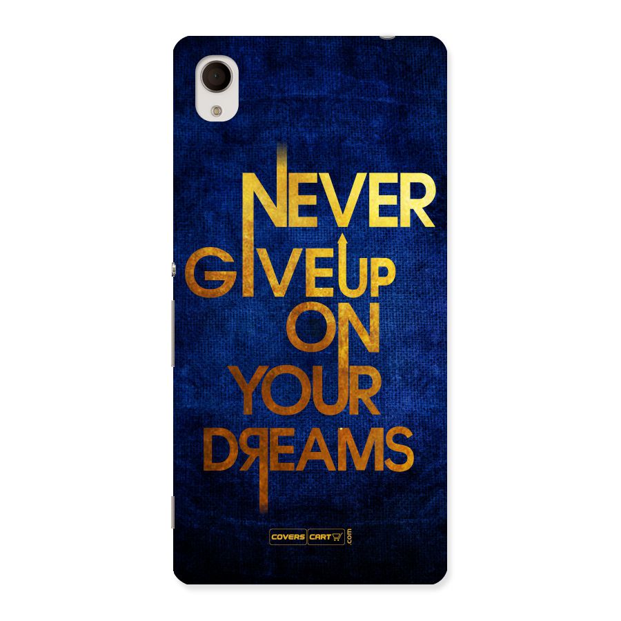 Never Give Up Back Case for Sony Xperia M4