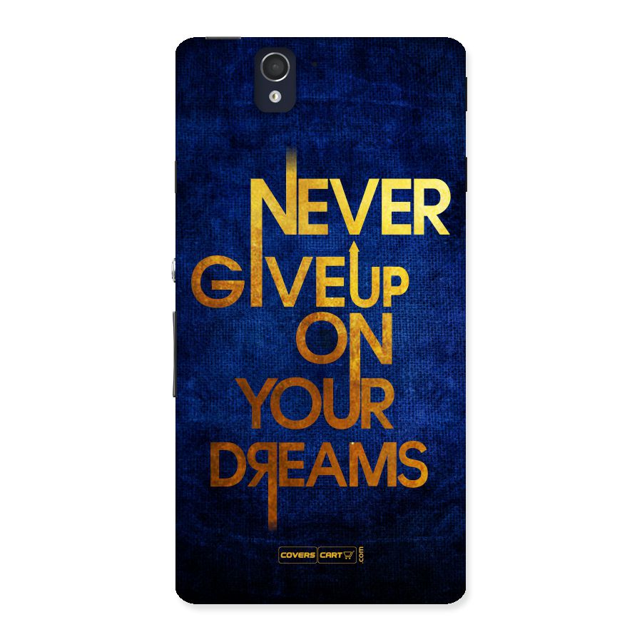 Never Give Up Back Case for Sony Xperia Z