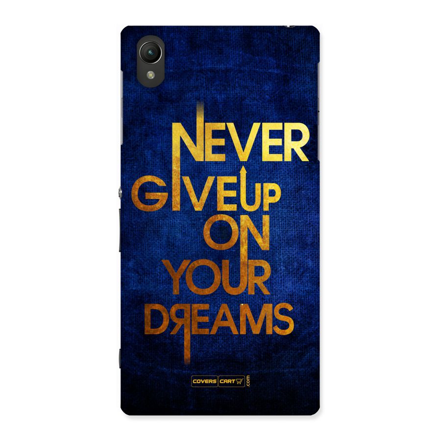 Never Give Up Back Case for Sony Xperia Z1