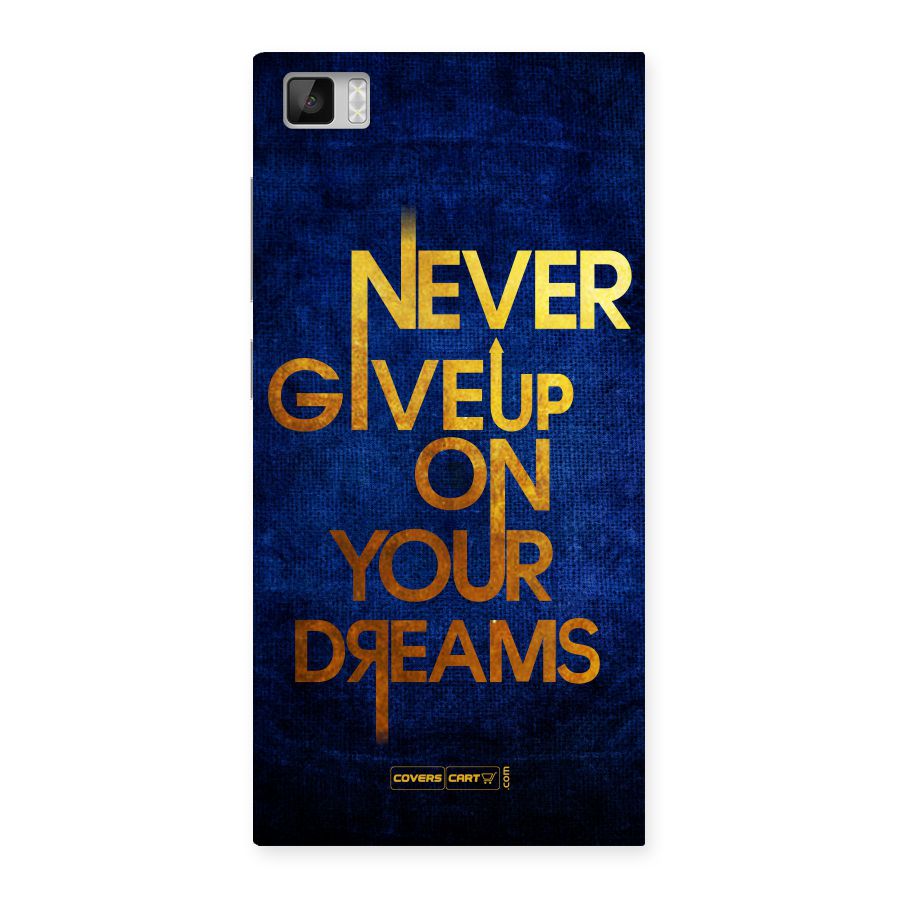 Never Give Up Back Case for Xiaomi Mi3