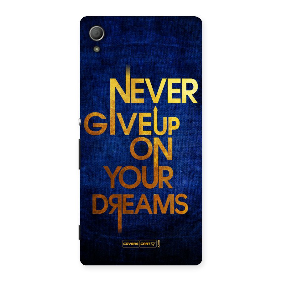 Never Give Up Back Case for Xperia Z3 Plus