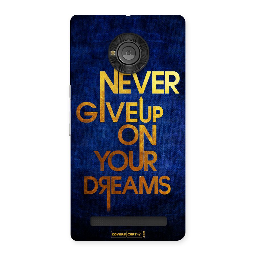 Never Give Up Back Case for Yu Yunique