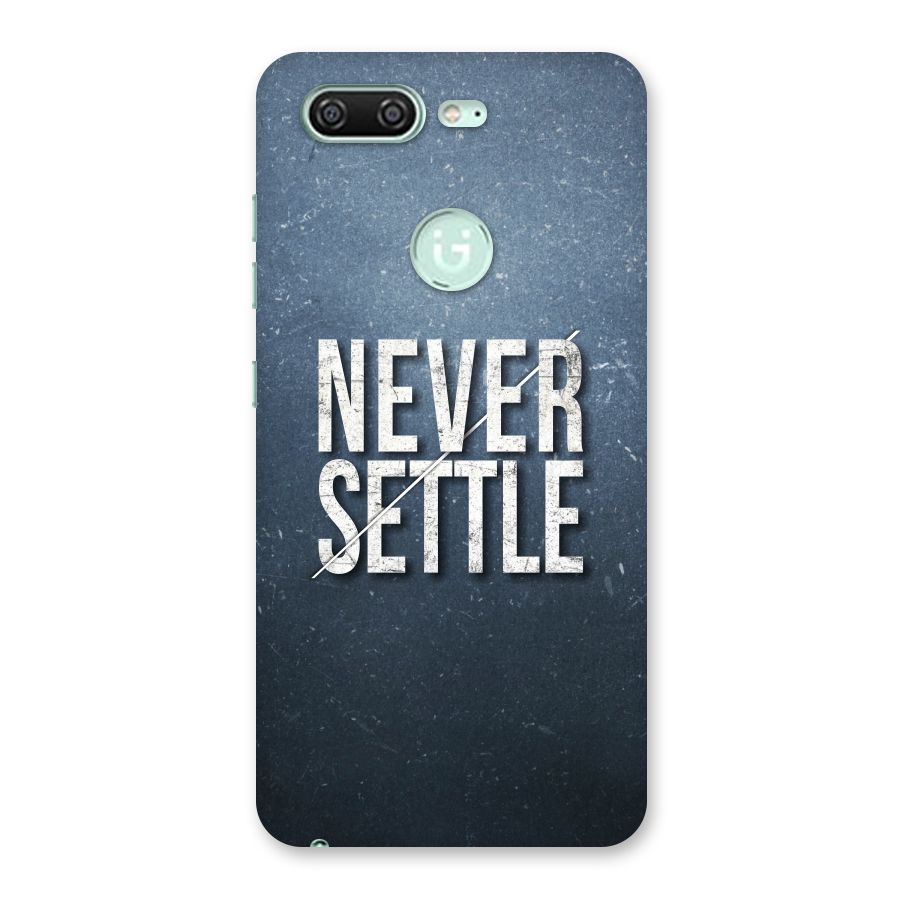 Never Settle Back Case for Gionee S10