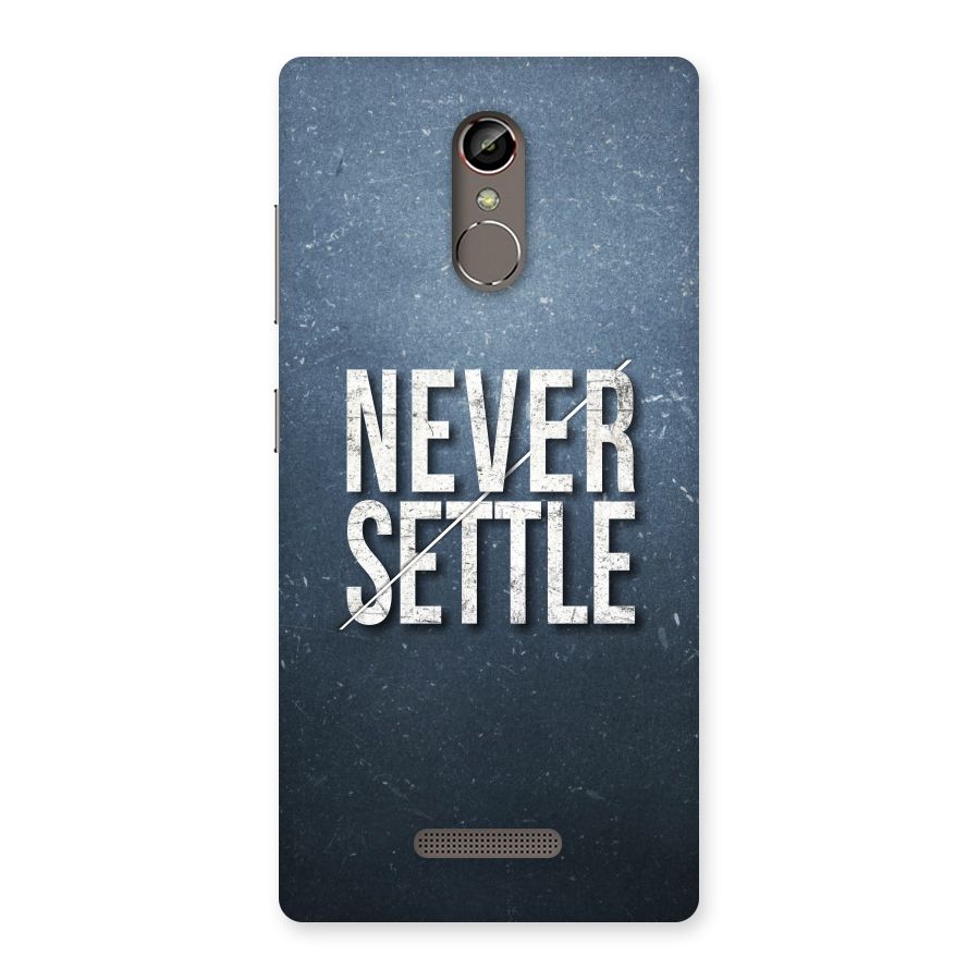 Never Settle Back Case for Gionee S6s