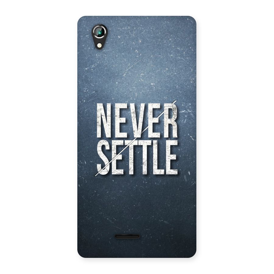 Never Settle Back Case for Lava Iris 800