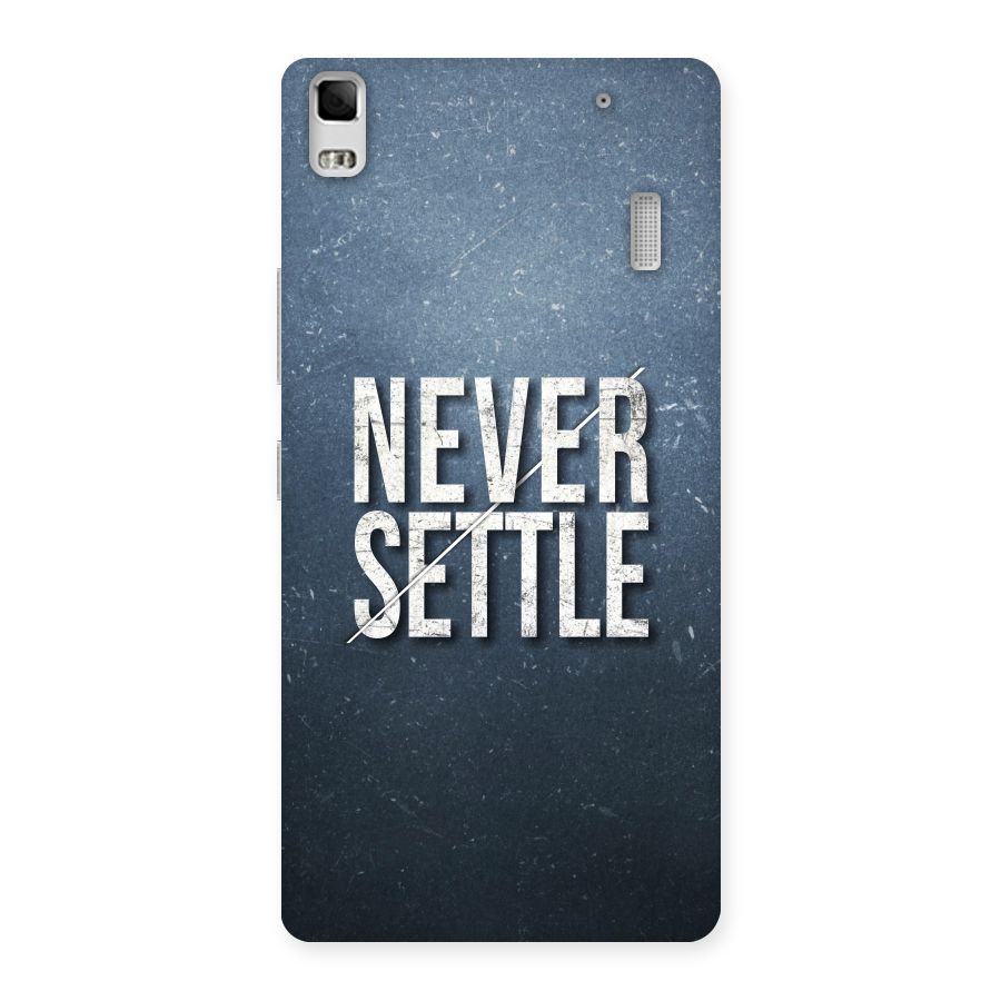 Never Settle Back Case for Lenovo K3 Note