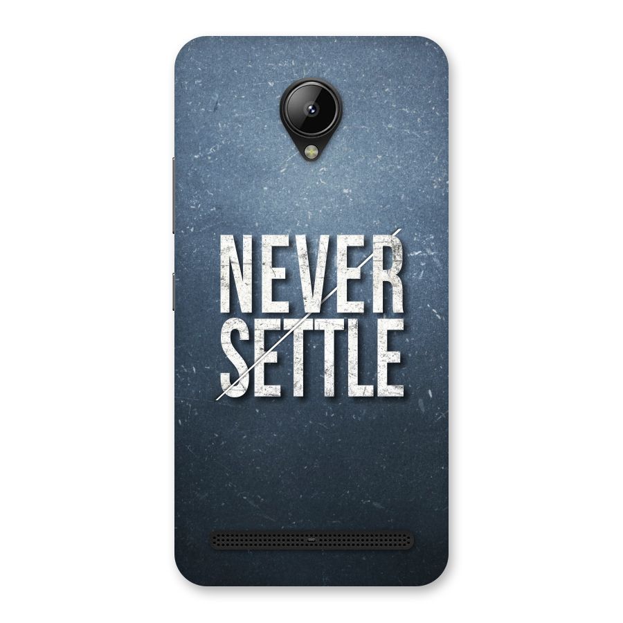 Never Settle Back Case for Lenovo C2