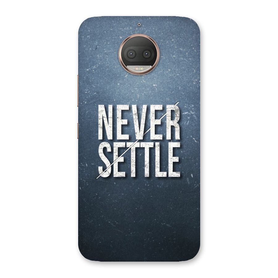 Never Settle Back Case for Moto G5s Plus