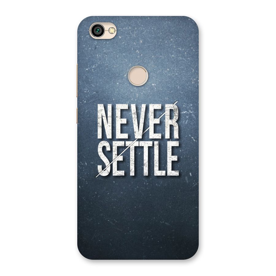 Never Settle Back Case for Redmi Y1 2017
