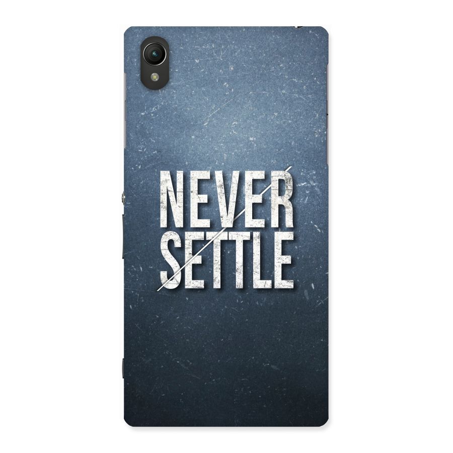 Never Settle Back Case for Sony Xperia Z1