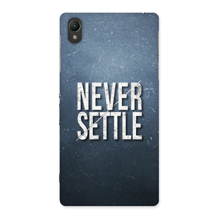 Never Settle Back Case for Sony Xperia Z2