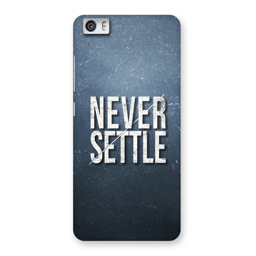 Never Settle Back Case for Xiaomi Redmi Mi5