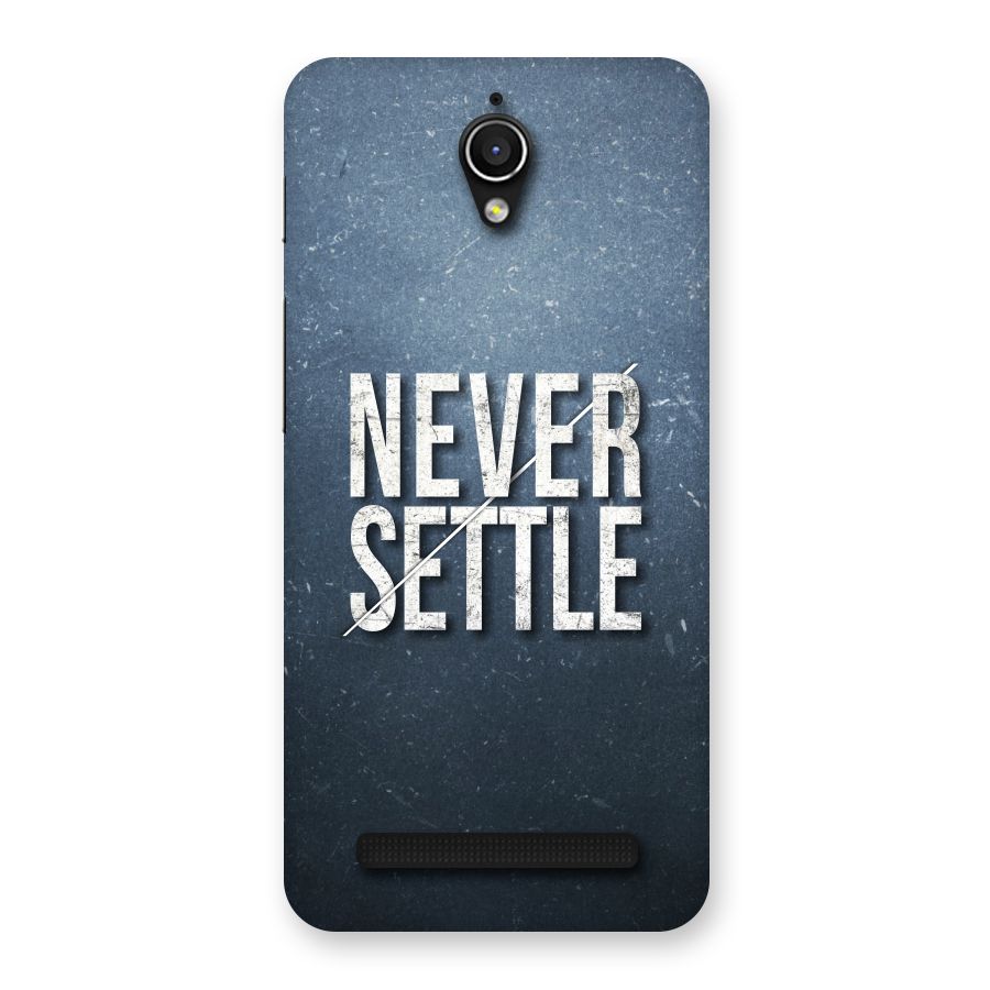 Never Settle Back Case for Zenfone Go