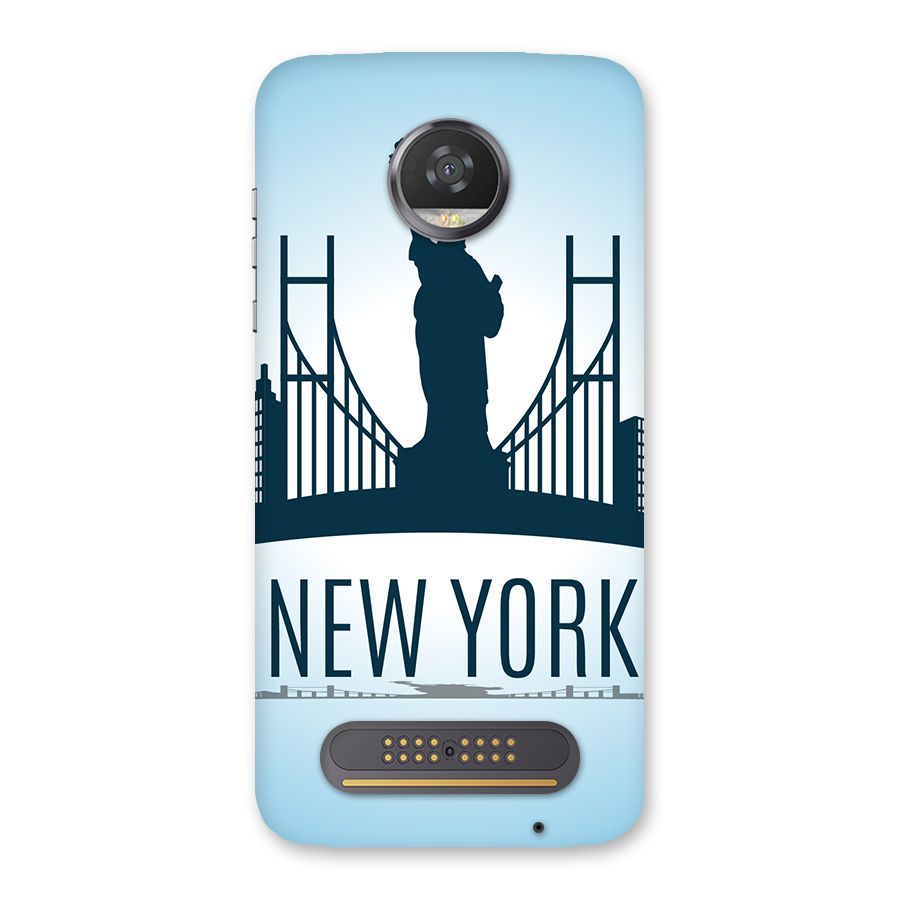 New York Skyline Back Case for Moto Z2 Play
